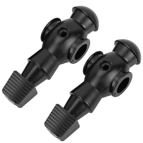 2 PCS Black Foosball Players Replacement for Dynamo Table Soccer - Fun Game Toys