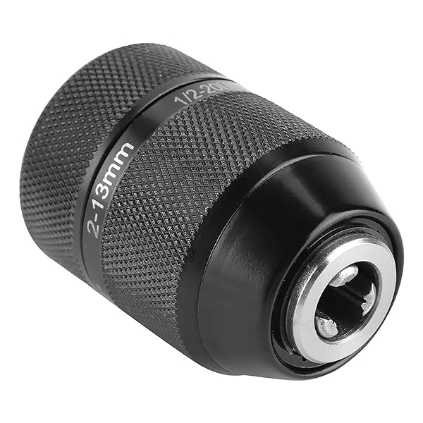 Yanmis Metal Keyless Drill Chuck 1/2-20UNF 13mm Self Locking for Easy Mounting and Fast Drilling