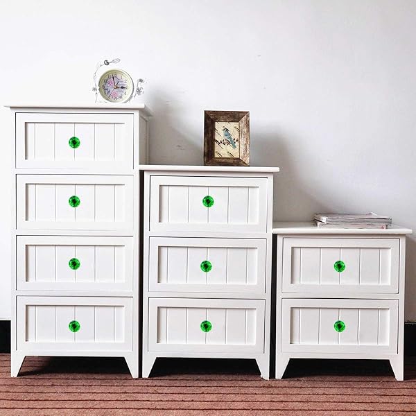 BNYZWOT BNYZWOT Crystal Glass Cabinet Knobs 30mm Diamond Shape Drawer Kitchen Cabinets Dresser Cupboard Wardrobe Pulls Handles 10 Pcs - View 5 of 9