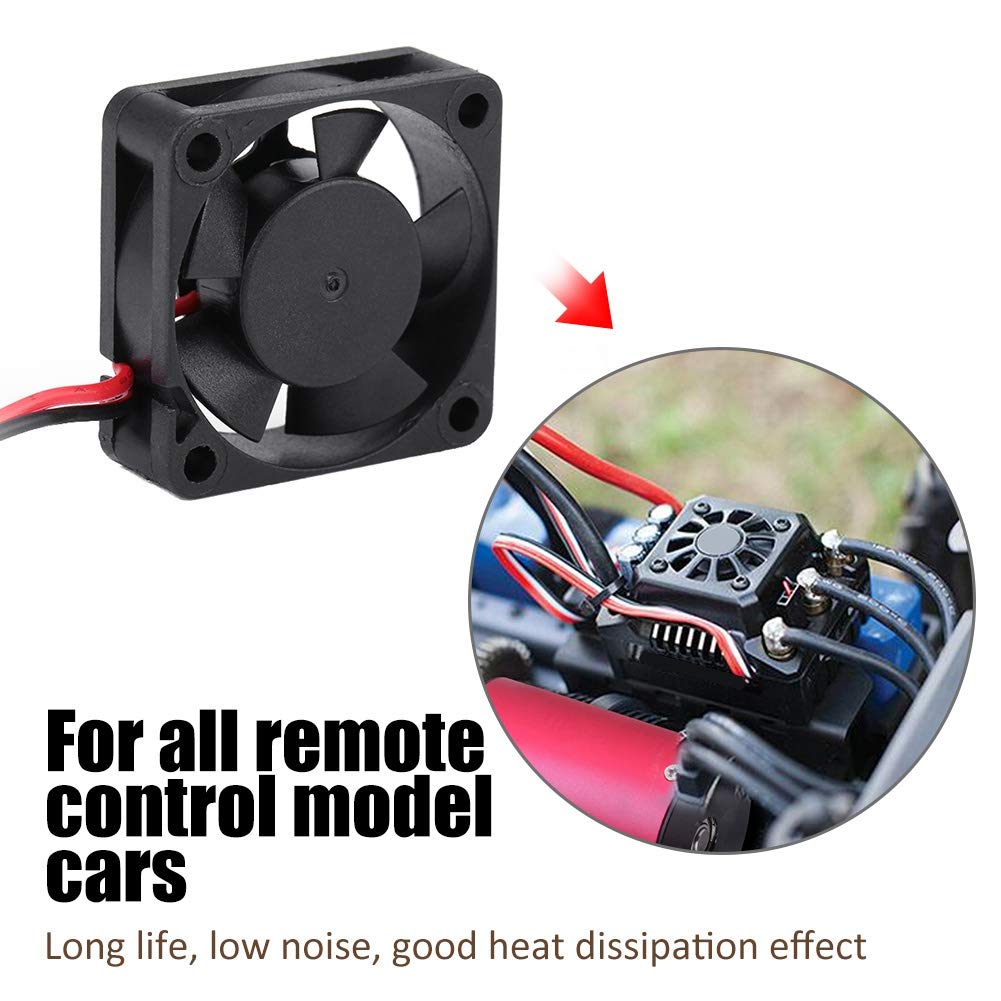 Motor Cooling Fan 5V-7V DC for RC Motor Heat Sink System Black 30x30MM Model Car Accessories