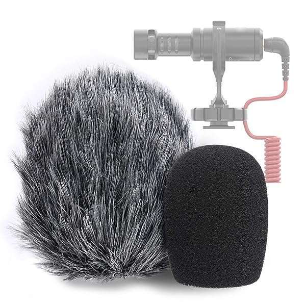 YOUSHARES YOUSHARES VideoMicro Microphone Windscreen & Deadcat Wind Shield - 2 Pack for Rode VideoMicro & VideoMic Me