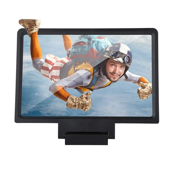 ASHATA ASHATA 7 Inch Smartphone Screen Magnifier HD Mobile Phone Display for Movies and Videos Black - View 8 of 9