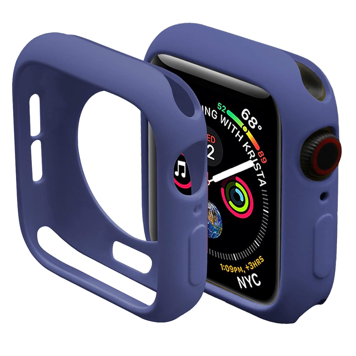Miimall Miimall Apple Watch Case 40mm Compatible with Series 4 5 6 Durable Flexible TPU Protective Bumper Cover White - View 8 of 9