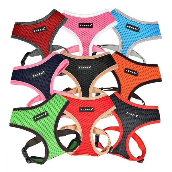 Puppia Puppia Soft Harness II Navy Medium for Comfortable and Secure Dog Walking - View 5 of 6