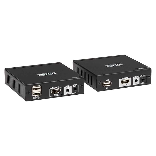 TRIPP LITE Tripp Lite HDMI HDBaseT KVM Console Extender Over Cat6 4K HDMI Video Extender with USB Ports and IR 4K at 30Hz 1080p B013-HU-4K - View 8 of 9