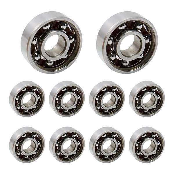 Antrader Antrader 10Pcs 608 Steel Ball Bearings 8mm x 22mm x 7mm - High Precision Fidget Spinner Bearings