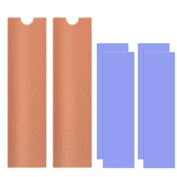MHQJRH 2-Pack M.2 Copper Heatsinks Cooler for 2280 SSDs - Enhance Laptop Performance