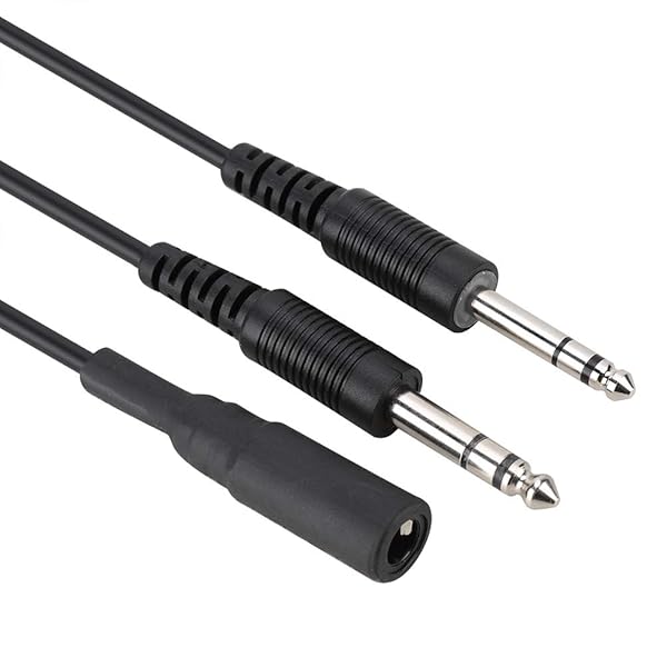 Tangxi "Buy PUSOKEI Helicopter to General Aviation Headset Adapter Cable - Dual GA Plugs for AVCOMM, U 174 (3/16" Mic, 1/4" Speaker)" - View 7 of 9