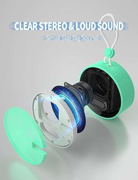 INSMY INSMY C12 Waterproof Bluetooth Speaker: Portable, Loud Sound, TF Card Support - Perfect for Kayaking, Beach & Outdoor Fun! - View 9 of 10