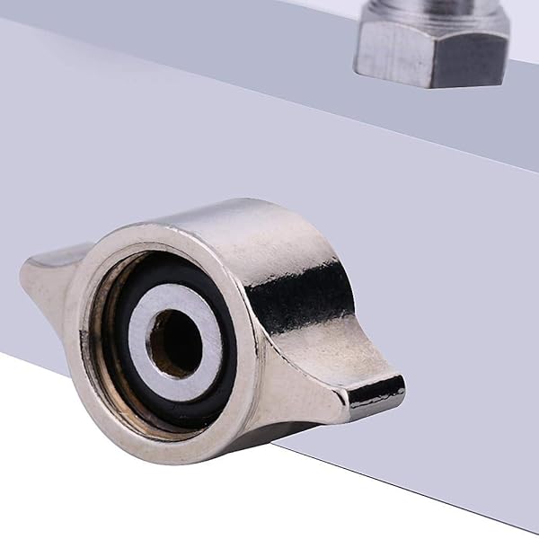 Hztyyier "3-Way Airbrush Manifold Hose Splitter Fitting 1/8" BSP with Adjustable Knob Valve for Precision Air Control" - View 7 of 9