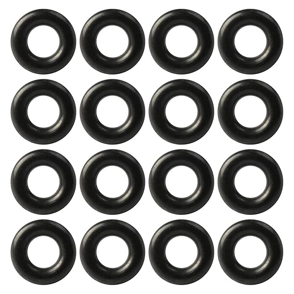 Othmro Othmro 50pcs Nitrile Rubber O-Rings 1.5mm Wire Dia 5.5mm OD for Oil Air Sealing Professional Plumbing Car Repair Black - View 2 of 9