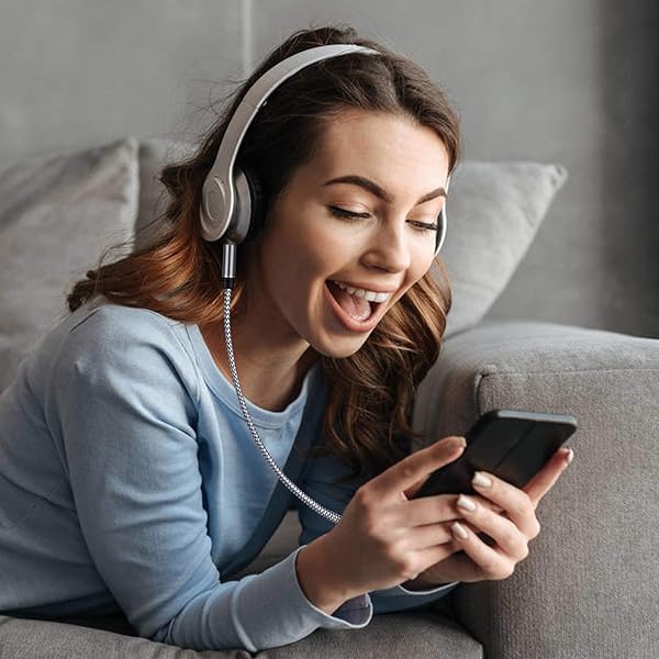 Tan QY 40Ft Audio Extension Cable 3.5mm Stereo Jack Male to Female for Phones Headphones Tablets MP3 Players and More - View 5 of 8