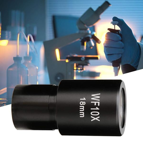 Yanmis WF10X18mm Wide-Angle Eyepiece Optical Lenses with Scale for Biological Microscopes - View 3 of 9