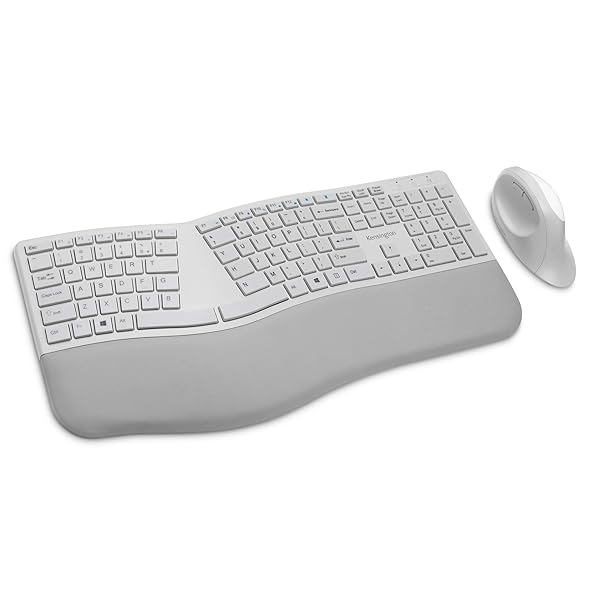 Kensington Buy Kensington Pro Fit Ergonomic Wireless Keyboard & Mouse - Grey (K75407US) for Comfort & Efficiency - View 2 of 11