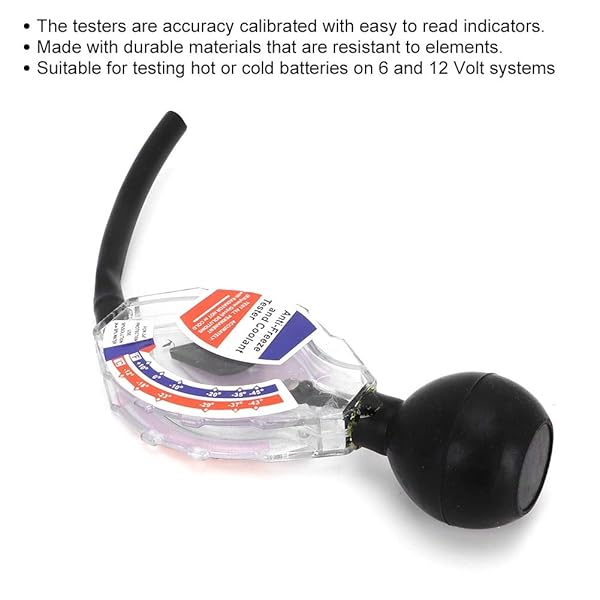 Dweekiy High Accuracy Coolant Tester Antifreeze Dial Type Liquid Densitometer for Car Battery 6V 12V 24V - View 3 of 8