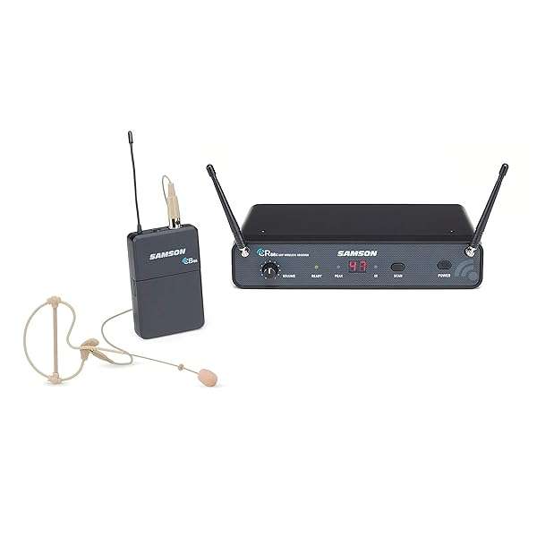 SAMSON Samson Concert 88x Wireless System with SE10 Earset Mic - D Band, Black | High-Quality Sound for Performers