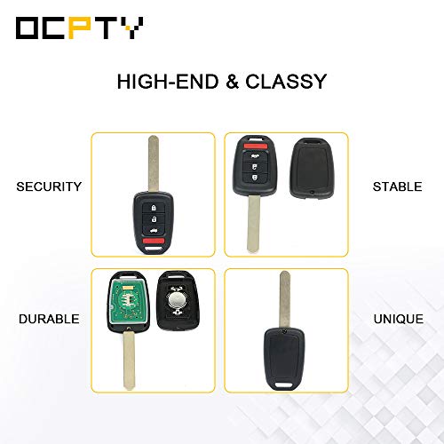 OCPTY OCPTY Keyless Entry Remote Control Key Fob Replacement for Honda Accord Civic 2013-2015 MLBHLIK6-1T 2X Uncut - View 6 of 7