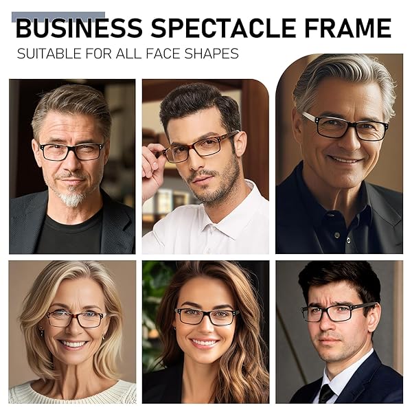 NORPERWIS NORPERWIS Reading Glasses 5 Pairs Quality Spring Hinge Readers for Men and Women Black Clear 2.50 Magnification - View 5 of 6