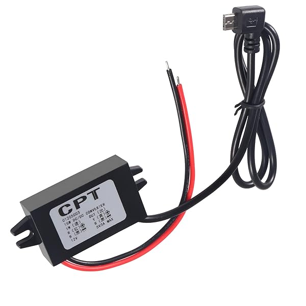 Buy Aoicrie DC-DC 12V to 5V 3A USB Converter - Waterproof Power Regulator for Car & Smartphone