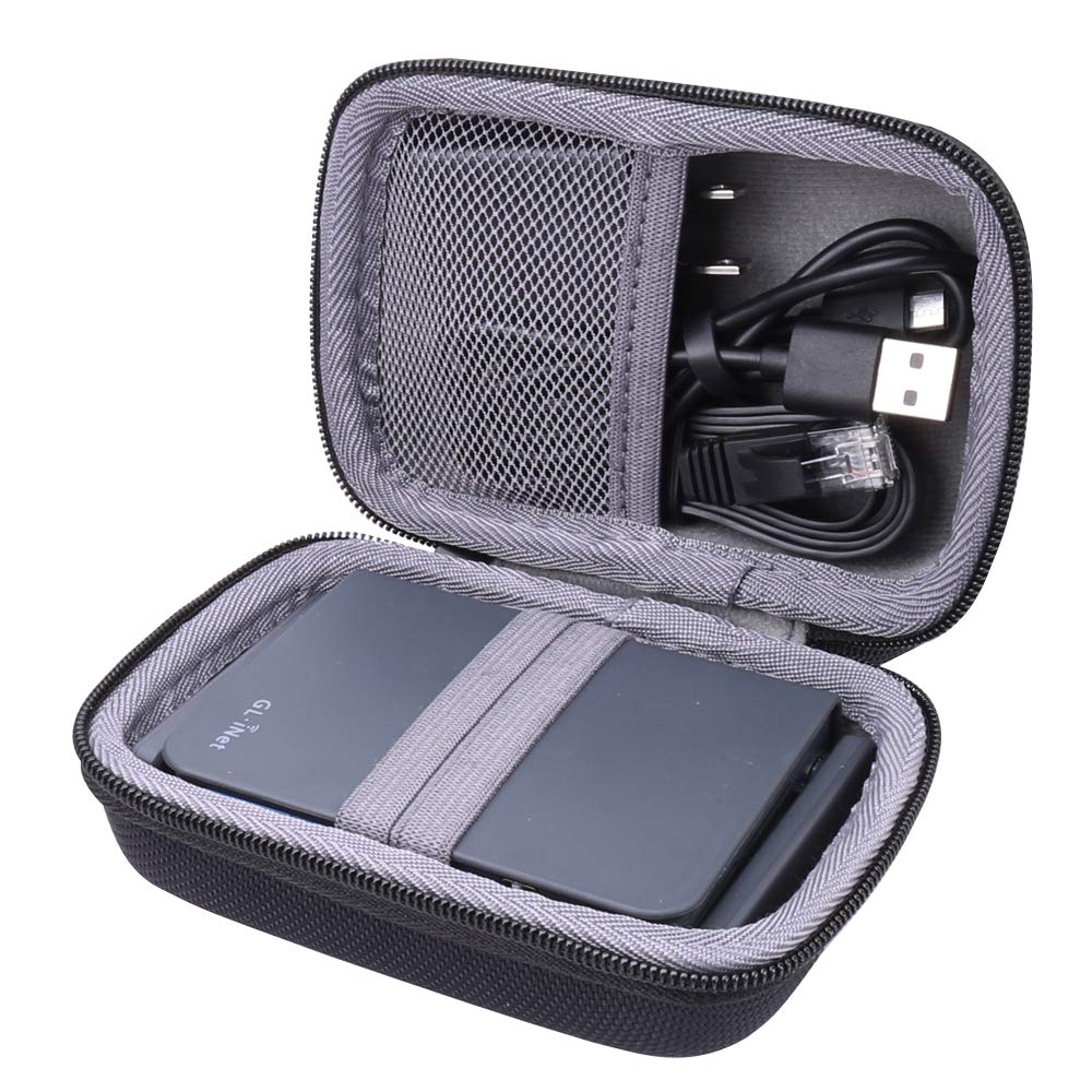 Aenllosi Hard Carrying Case for GL.iNet GL-AR750 MV1000 Gigabit Travel AC Router Durable Protection and Easy Transport