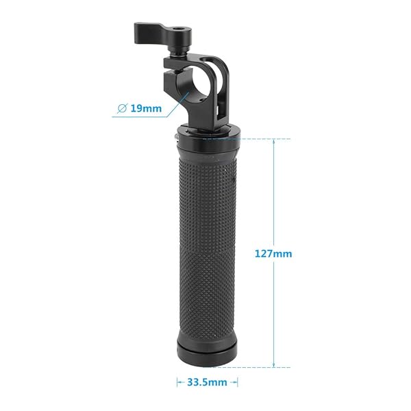 CAMVATE CAMVATE Rubber Handgrip with 19mm Clamp Adapter for DSLR Camera Rig Support - View 2 of 4