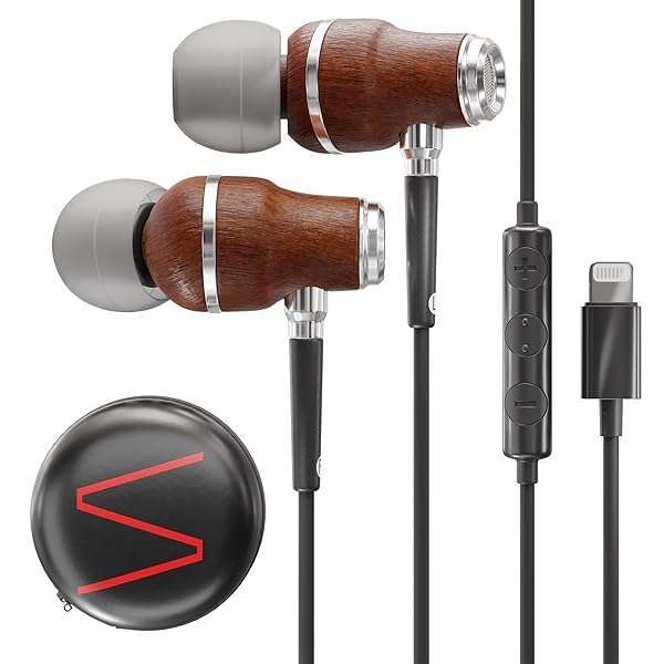 Symphonized Symphonized iPhone Earphones: Deep Bass, 3D Sound, Noise Cancelling & Microphone Control - MFI Certified for iPhone SE to 14