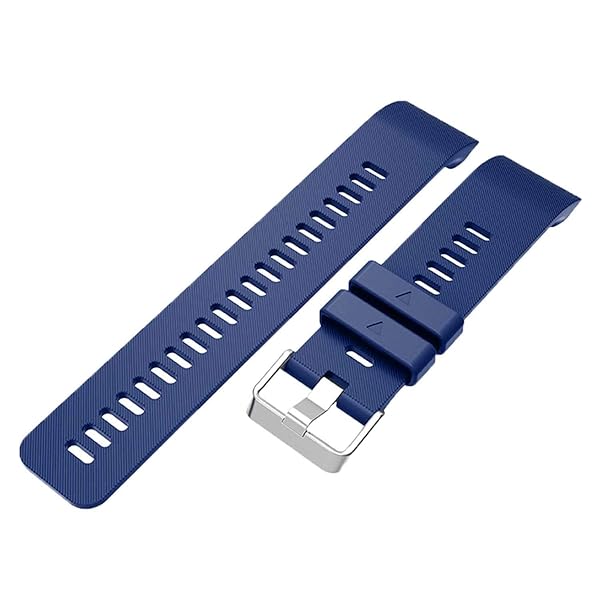 TopPerfekt GVFM Band for Garmin Forerunner 35 Soft Silicone Watch Strap Adjustable 5.11-9.05 Inch Navy Color - View 4 of 8