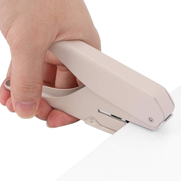 Hztyyier Mushroom Hole Puncher Handled One Hole Puncher for Loose Leaf Pages Notebook Office School Supplies Beige - View 2 of 7