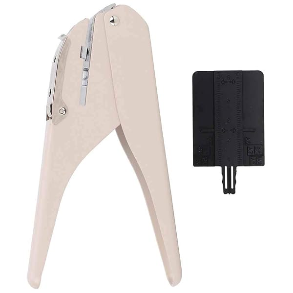 Hztyyier Mushroom Hole Puncher Handled One Hole Puncher for Loose Leaf Pages Notebook Office School Supplies Beige