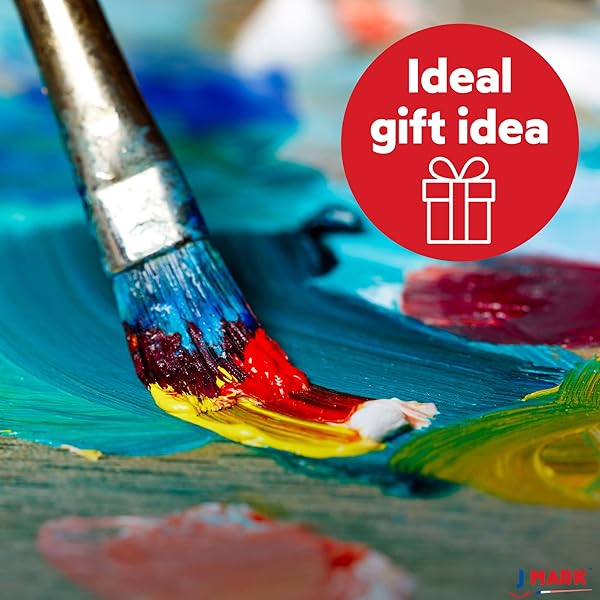 J MARK J MARK Painting Kit: Complete Acrylic Paint Set with Canvases, Brushes & Palette for Artists - View 9 of 10