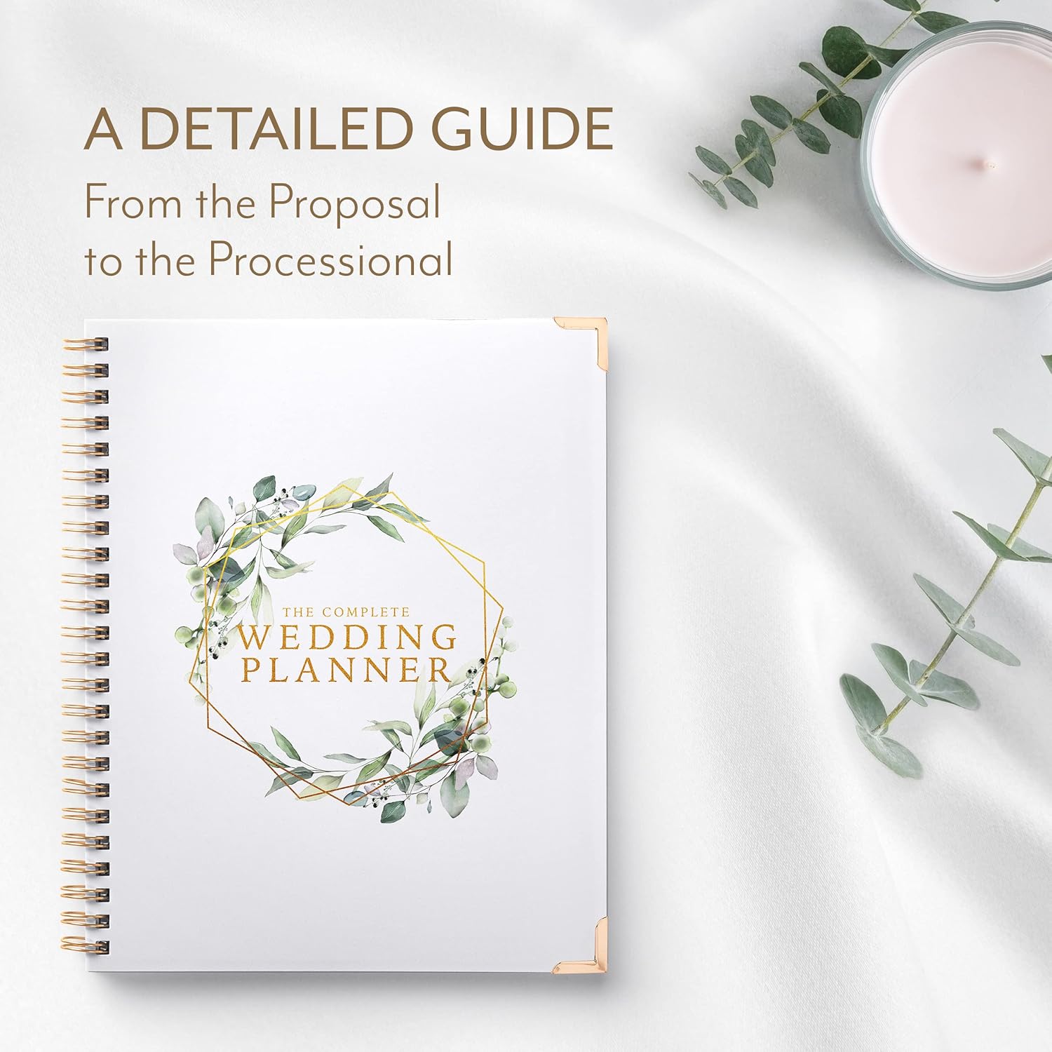 Your Perfect Day Your Perfect Day Wedding Planner Book and Organizer for Brides with Countdown Calendar Floral Design - View 3 of 9