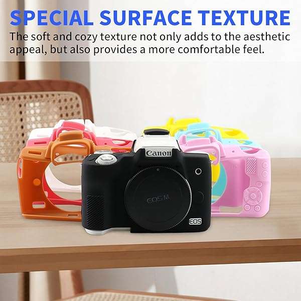 Easy Hood Easy Hood Camera Case for Canon EOS M50/M50 Mark II - Soft Silicone Protective Cover (White) - View 9 of 9