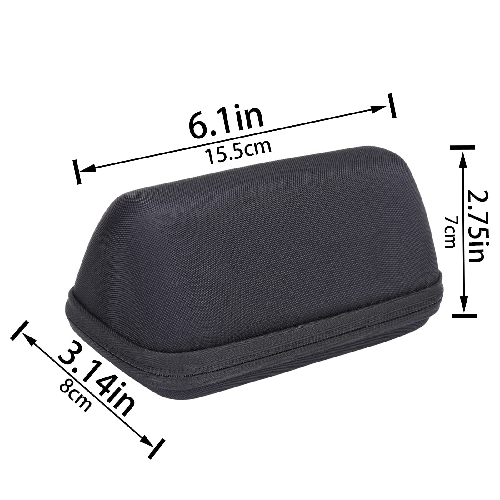 co2CREA co2CREA Hard Travel Case for 3 Bluetooth Portable Speaker Black Durable Protection - View 6 of 6