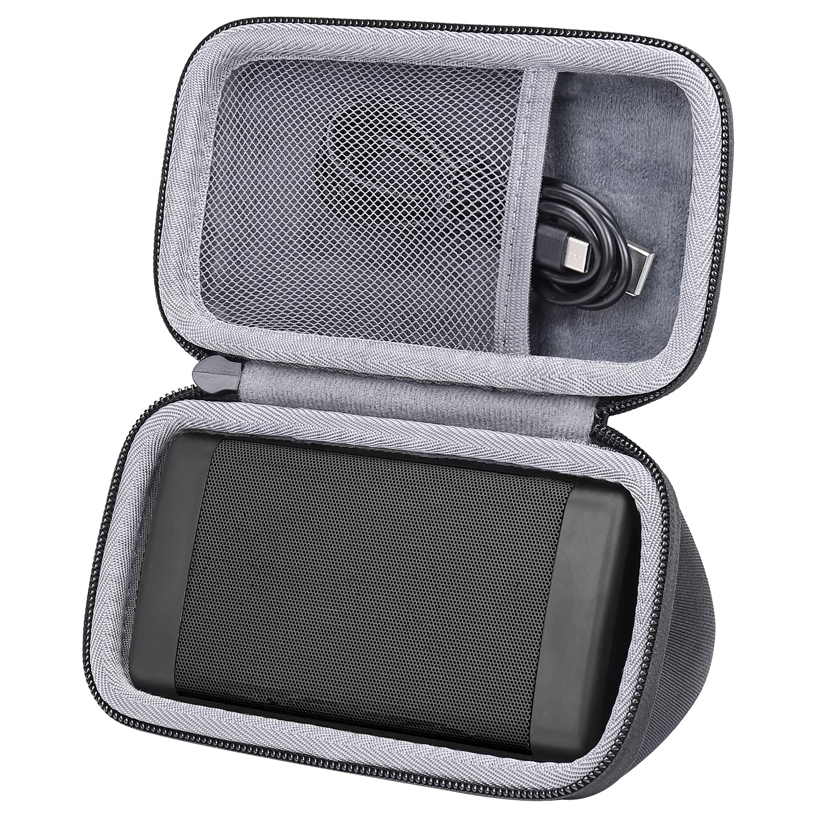 co2CREA Hard Travel Case for 3 Bluetooth Portable Speaker Black Durable Protection