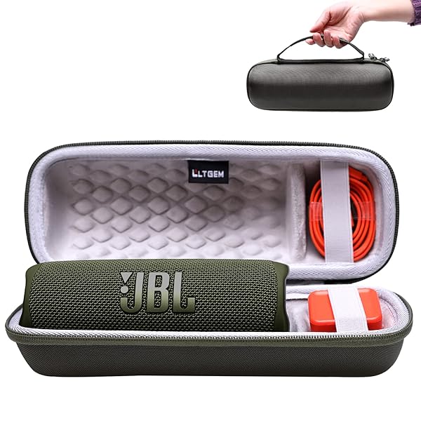 L LTGEM LTGEM EVA Hard Carrying Case for JBL FLIP 6 and FLIP 5 Waterproof Portable Bluetooth Speaker Green