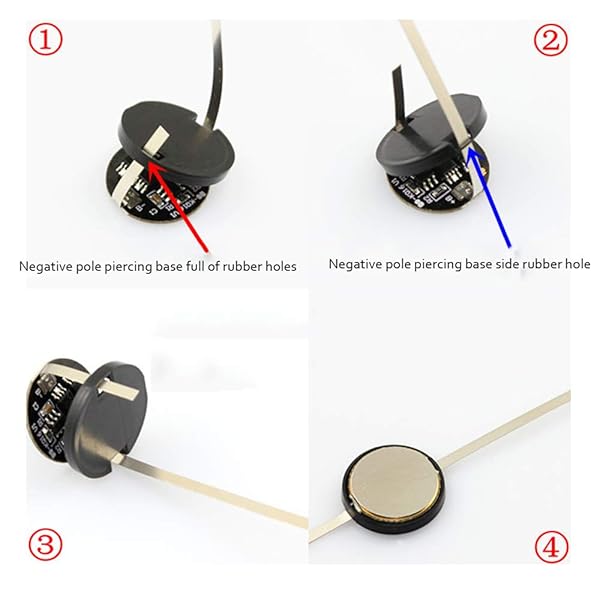 KOOBOOK KOOBOOK 5Pcs 18650 Li-ion PCB Protection Circuit Board 3.7V Battery Cell 5A Round for Safe Battery Management - View 3 of 6