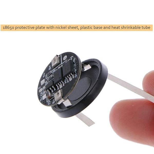 KOOBOOK KOOBOOK 5Pcs 18650 Li-ion PCB Protection Circuit Board 3.7V Battery Cell 5A Round for Safe Battery Management - View 5 of 6