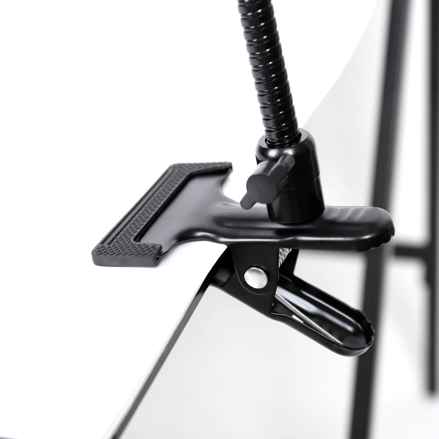 Konseen Konseen Photo Studio Light Stand Background Holder with Heavy Duty Clamp Clip and Flexible Gooseneck for Camera Mounting Accessories - View 3 of 7