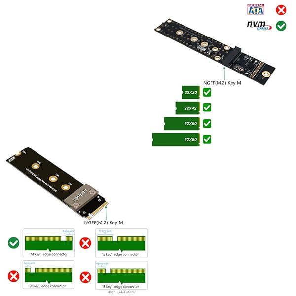 Sintech Sintech M.2 NVMe Extender Card - 20CM NGFF M-Key PCIe SSD Extension with Anti-Electromagnetic Cable - View 5 of 5
