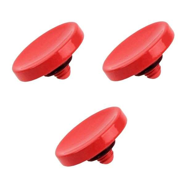 Foto&Tech Foto&Tech Soft Shutter Release Button for Fuji, Leica, Nikon - 3 Pack Red | Compatible with X-T5, X-T4, M10, Df & More - View 3 of 9