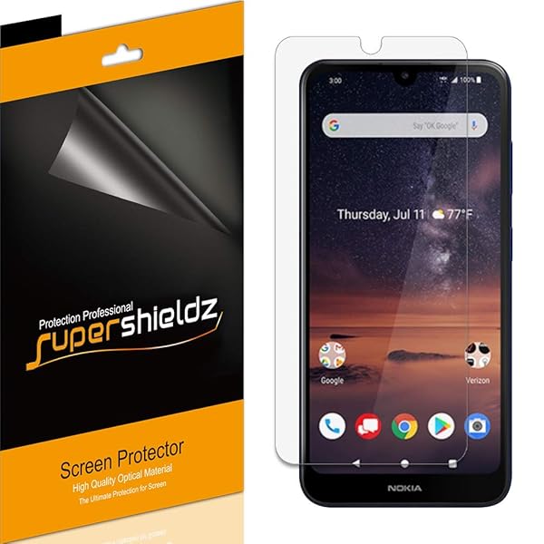Supershieldz 6 Pack Screen Protector for Nokia 3V High Definition Clear Shield PET