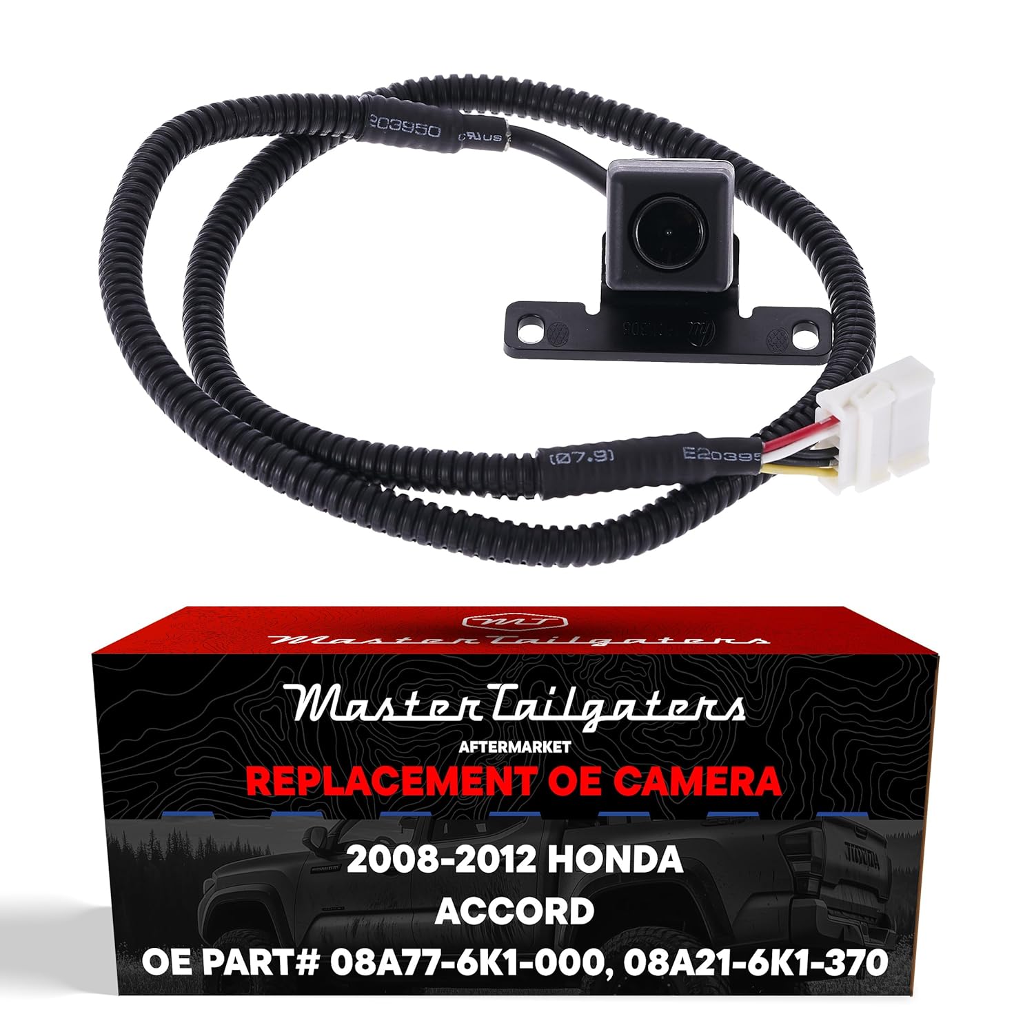 Master Tailgaters Backup Camera for Honda Accord Sedan Coupe 2008 to 2010 OE Replacement Part 08A21-6K1-370 08A77-6K1-000