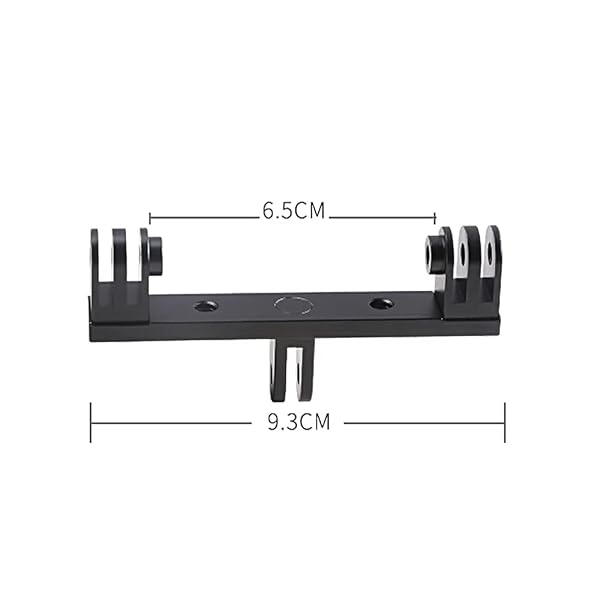 SUREWO SUREWO Aluminum Dual Twin Mount Adapter for GoPro Hero 8 7 6 5 Black APEMAN AKASO DJI Osmo Action and More - View 6 of 6