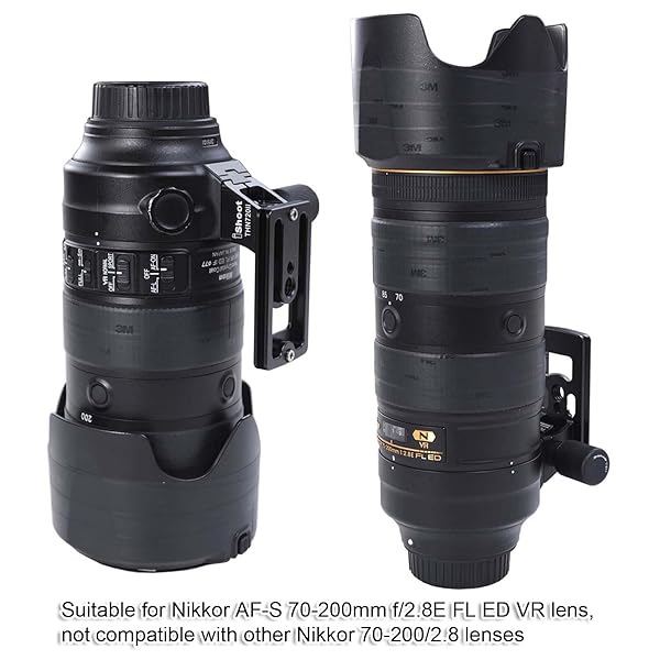 iShoot iShoot Replacement Lens Foot for Nikon Nikkor AF-S 70-200mm f2.8E FL ED VR and AF-S 500mm f5.6E PF ED VR Quick Release Plate - View 7 of 11