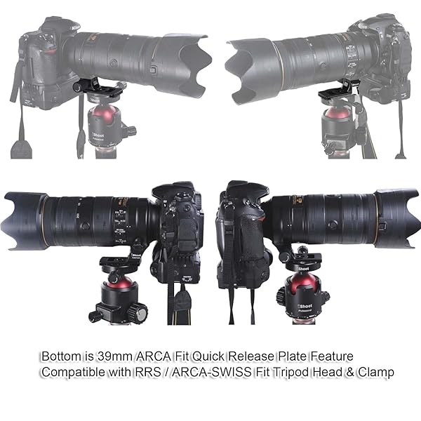 iShoot iShoot Replacement Lens Foot for Nikon Nikkor AF-S 70-200mm f2.8E FL ED VR and AF-S 500mm f5.6E PF ED VR Quick Release Plate - View 8 of 11