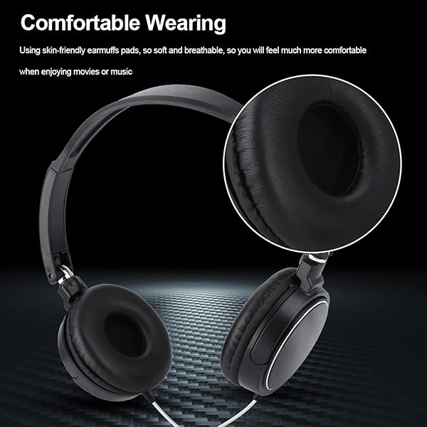 Bewinner Bewinner Over-Ear Headphones Foldable Compact Wired Headset Lightweight Stereo HiFi Music Headphone with TF Card Support - View 5 of 11