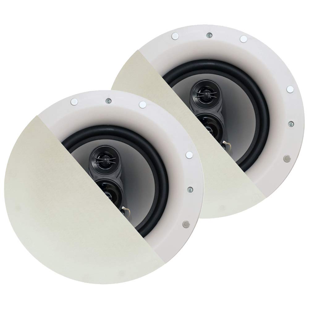Acoustic Audio by Goldwood Acoustic Audio by Goldwood CSIC84 Frameless In Ceiling Speakers 8 Inch Woofers White Pair