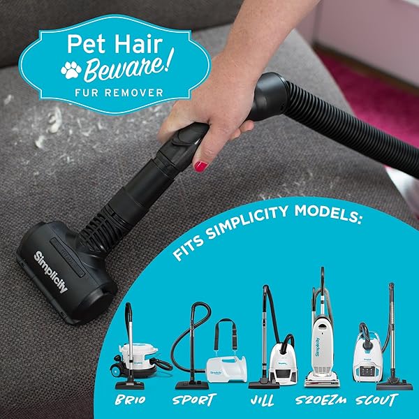 Simplicity Vacuums Simplicity Vacuums Pet Fur Remover Attachment for Furniture and Clothes Effective Lint Roller for Pet Hair SPET-Tool - View 5 of 10