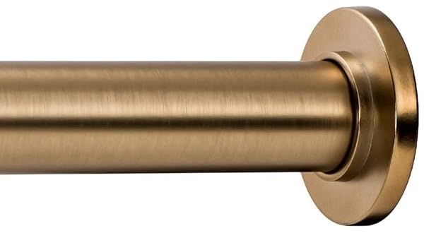 Ivilon Ivilon Tension Curtain Rod 24-36 Inch - Spring Rod for Windows & Showers in Warm Gold