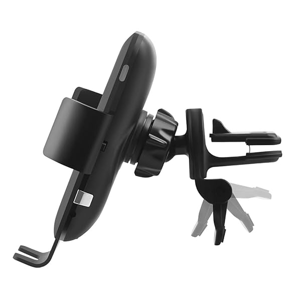 QT Shopping QT S Wireless Car Charger Qi Certified 15W Fast Charging with Voice Control Touch Sensor Compatible with iPhone and Samsung Devices